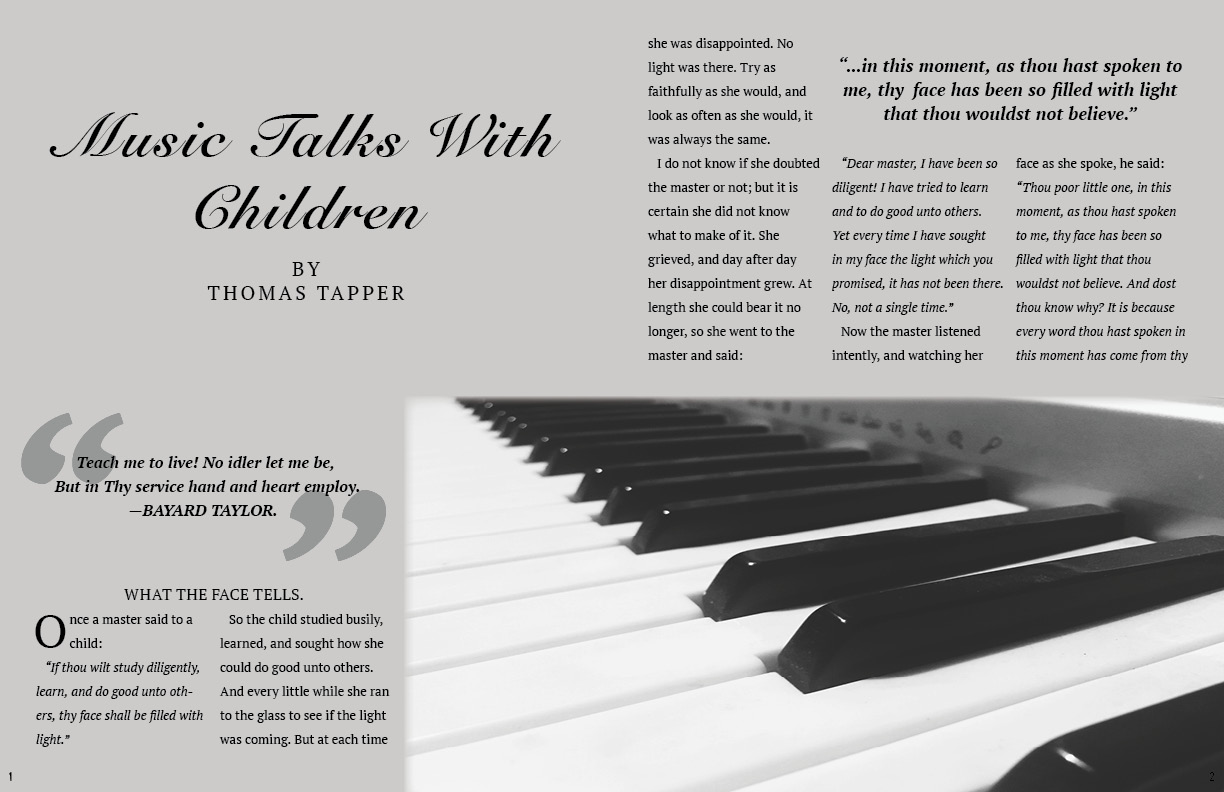 Light Background Magzine Layout